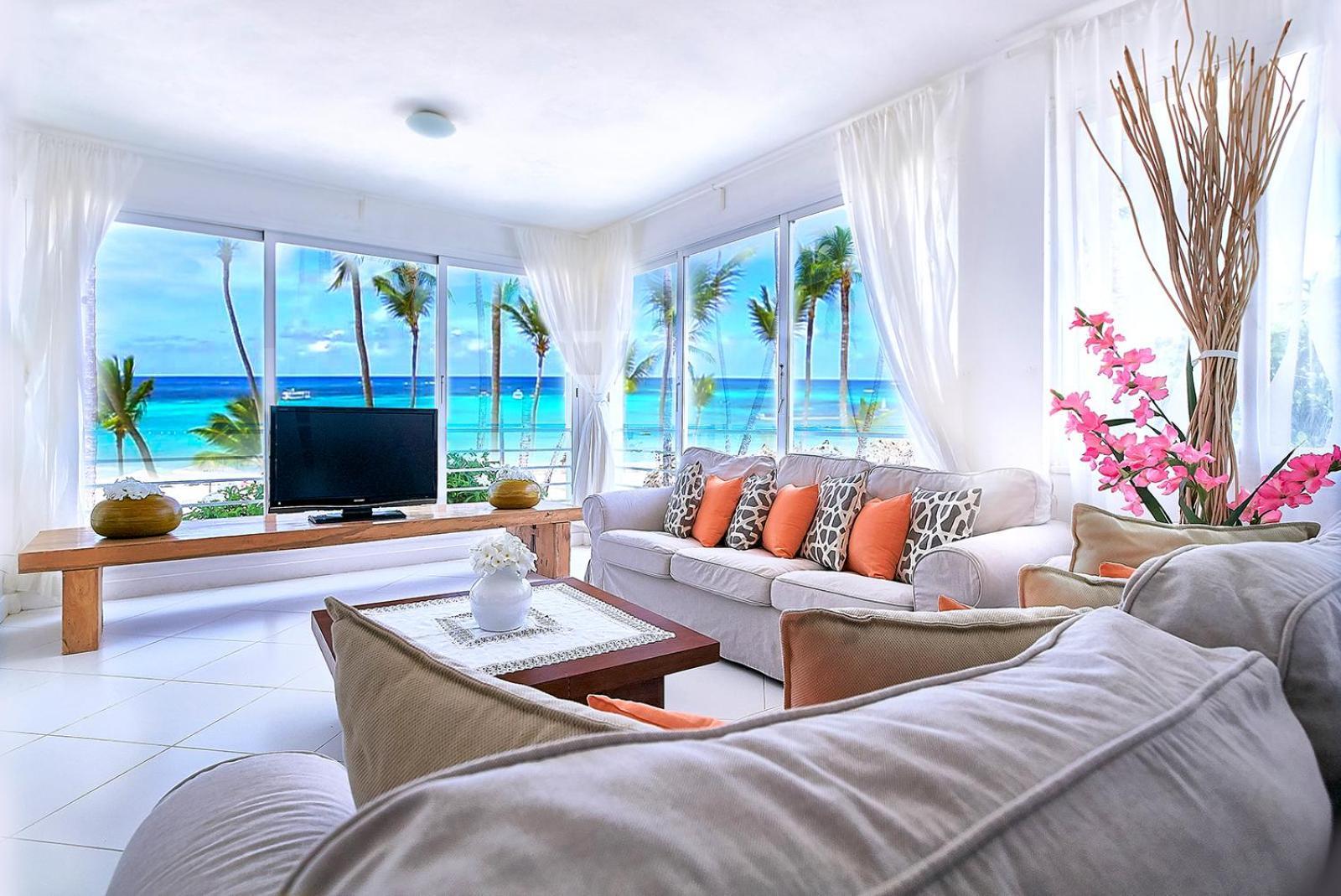 Prime Ocean View Punta Cana Apartments - 3-Bedroom Getaway With Private Terrace On Bavaro Beach Екстериор снимка