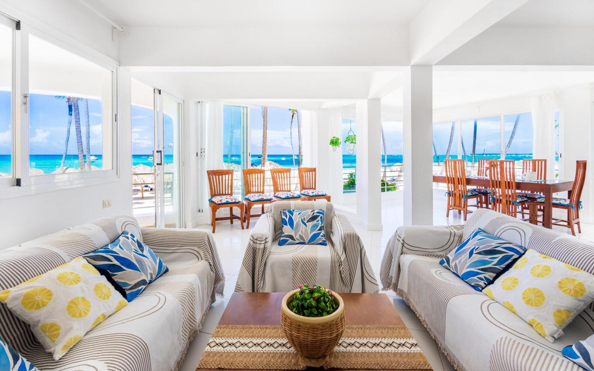 Prime Ocean View Punta Cana Apartments - 3-Bedroom Getaway With Private Terrace On Bavaro Beach Екстериор снимка